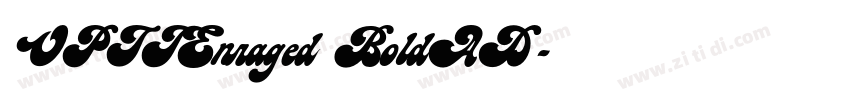 OPTIEnraged BoldAD字体转换